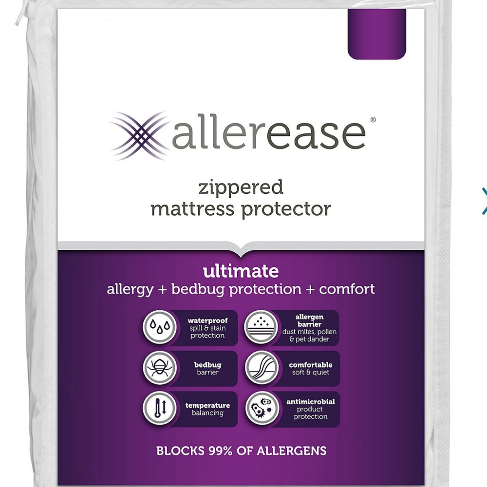 Allerease Complete Allergy Protection Mattress Cover-King